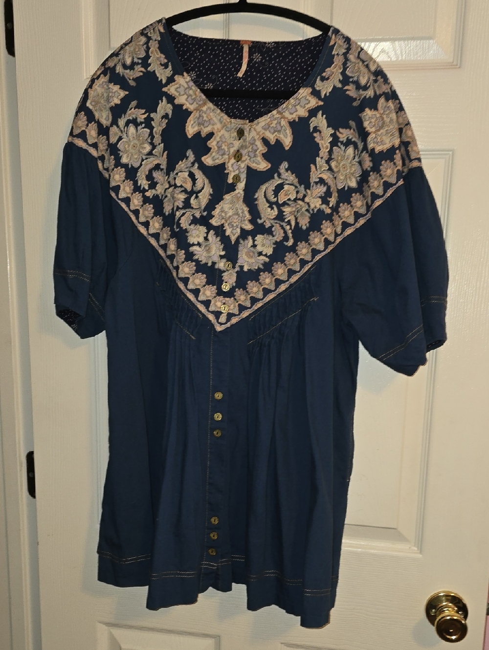 NWOT Free People Orson Mini. Print‎ with Copper Accent